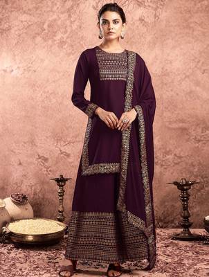 Women Floral Printed Kurta with Palazzo & Dupatta 5