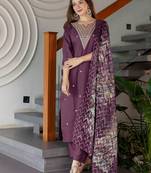Women Floral Embroidered Sequinned Kurta with Trousers & Dupatta