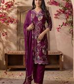 Women Ethnic Motifs Printed Regular Kurta with Trousers & With Dupatta