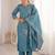 Women Embroidered Regular Kurta with Trousers & With Dupatta
