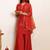 Women Floral Embroidered Regular Thread Work Kurta with Palazzos & With Dupatta