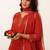 Women Floral Embroidered Regular Thread Work Kurta with Palazzos & With Dupatta