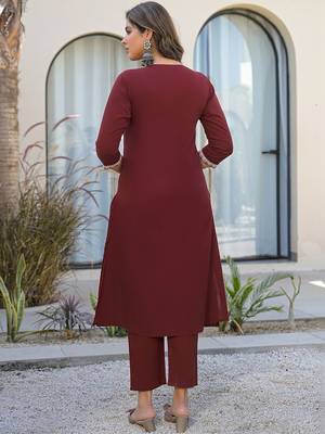 Women Ethnic Motifs Embroidered Regular Kurta with Trousers & With Dupatta 3