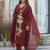 Women Ethnic Motifs Embroidered Regular Kurta with Trousers & With Dupatta