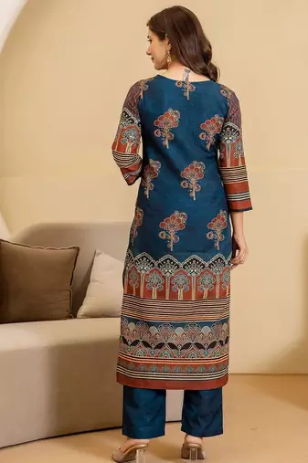 Women Ethnic Motifs Printed Kurta with Trousers & Dupatta