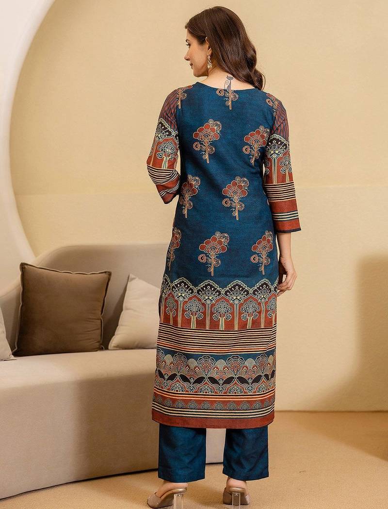 Women Ethnic Motifs Printed Kurta with Trousers & Dupatta
