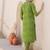 Women Embroidered Kurta with Trousers & Dupatta