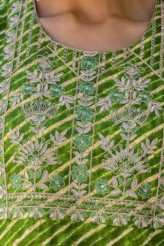 Women Embroidered Kurta with Trousers & Dupatta