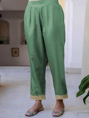 Women Ethnic Motifs Yoke Design Kurta with Trousers & With Dupatta 7
