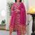 Women Floral Printed Regular Sequinned Kurta with Trousers & With Dupatta