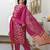 Women Floral Printed Regular Sequinned Kurta with Trousers & With Dupatta