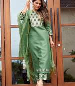 Women Ethnic Motifs Printed Kurta with Trousers & Dupatta