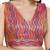 Women's silk padded back open sleeveless saree blouse