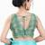 Women's silk padded back open sleeveless saree blouse