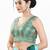 Women's silk padded back open sleeveless saree blouse
