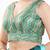 Women's silk padded back open sleeveless saree blouse