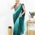 Women's silk padded back open sleeveless saree blouse