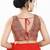 Women's silk padded back open sleeveless saree blouse