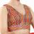 Women's silk padded back open sleeveless saree blouse