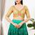 Women's tissue padded back open elbow sleeves saree blouse