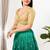 Women's tissue padded back open elbow sleeves saree blouse