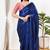 Women's tissue padded back open elbow sleeves saree blouse