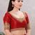 Women's mulbury silk padded back open elbow sleeves saree blouse