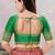 Women's mulbury silk padded back open elbow sleeves saree blouse