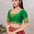 Women's mulbury silk padded back open elbow sleeves saree blouse