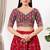 Women's silk padded back open elbow sleeves saree blouse