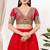 Women's silk padded back open elbow sleeves saree blouse