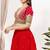 Women's silk padded back open elbow sleeves saree blouse