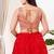 Women's silk padded back open sleeveless saree blouse
