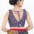 Women's silk padded back open sleeveless saree blouse