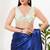 Women's sequence padded back open sleeveless saree blouse