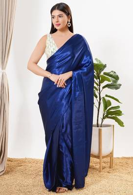 Women's sequence padded back open sleeveless saree blouse 4