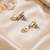 Silver plated elegant butterfly drop earrings