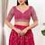 Women's silk padded back open elbow sleeves saree blouse