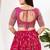 Women's silk padded back open elbow sleeves saree blouse
