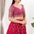 Women's silk padded back open elbow sleeves saree blouse
