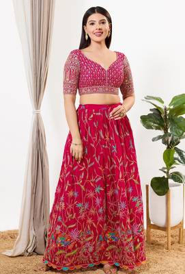 Women's silk padded back open elbow sleeves saree blouse 4