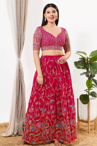 Women's silk padded back open elbow sleeves saree blouse