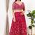 Women's silk padded back open elbow sleeves saree blouse