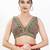 Women's georgette padded back open sleeveless saree blouse