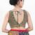 Women's georgette padded back open sleeveless saree blouse