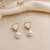 Anti tarnish contemporary  drop earrings