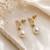Anti tarnish contemporary  drop earrings