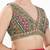Women's georgette padded back open sleeveless saree blouse