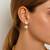 Anti tarnish contemporary  drop earrings
