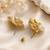 Anti tarnish spiral design stud earrings
